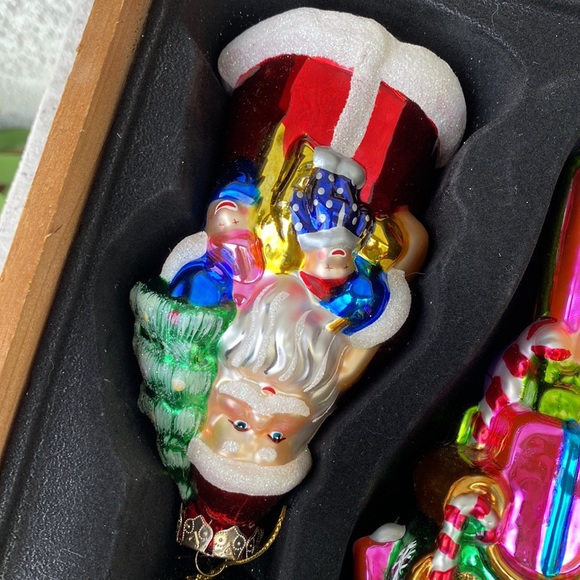 Thomas Pacconi Classics 2005 Collection Glass Xmas Christmas Ornaments Boxed Set - Picture 5 of 11